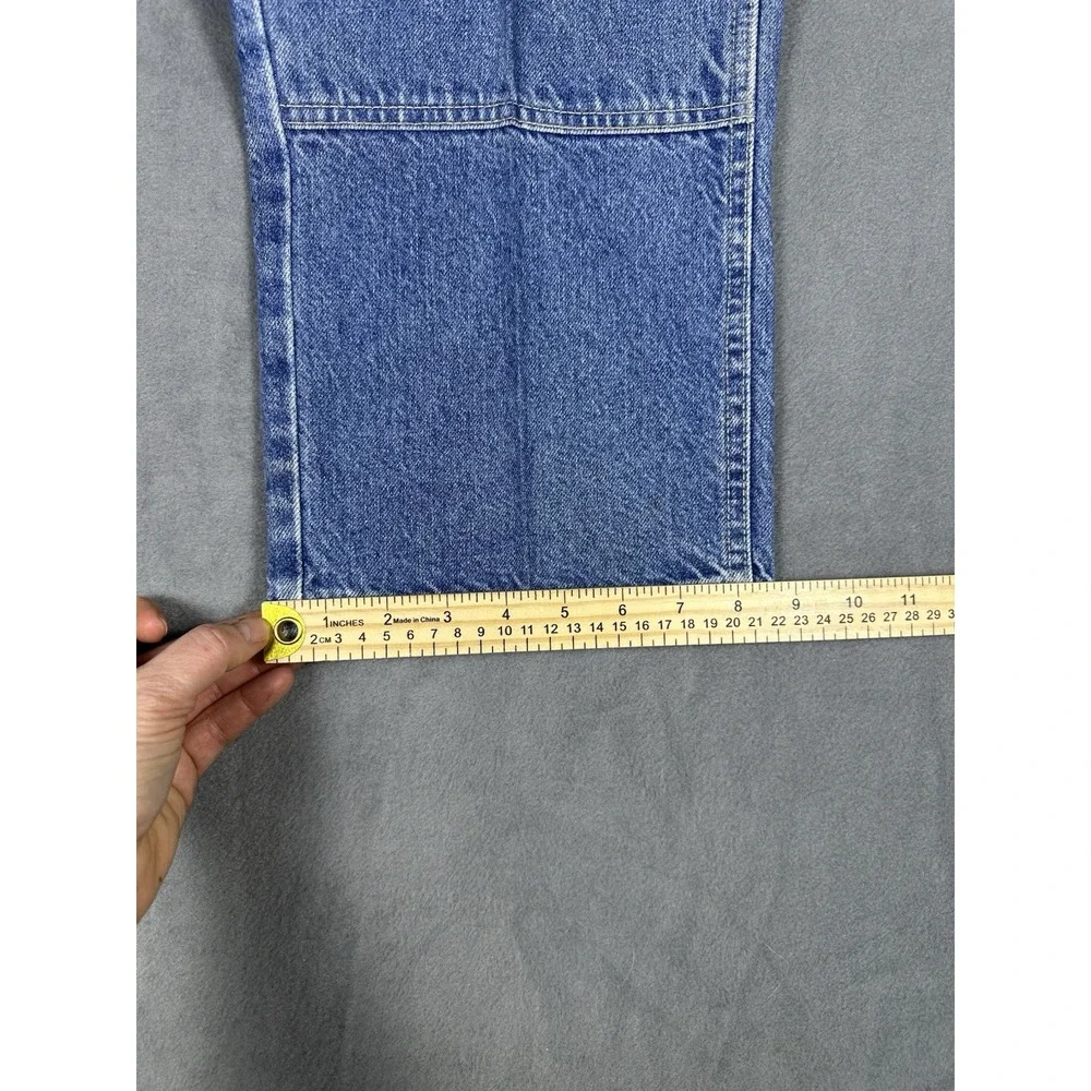 VTG 90s Y2K Dickies Carpenter Jeans Mens 38x30 Blue Denim Workwear Utility Pants